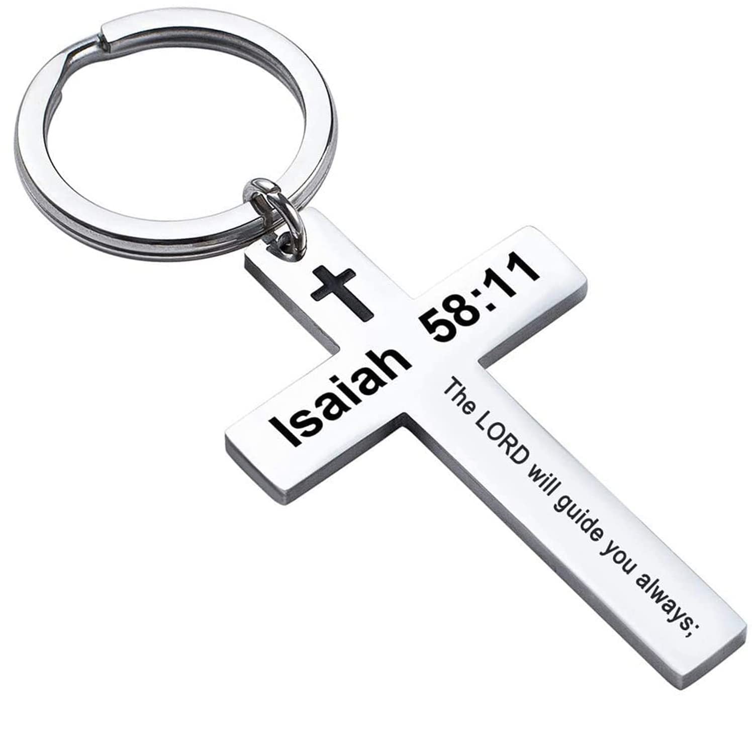 Wholesale Creative stainless steel letter keychain